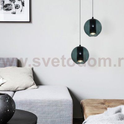 Акцентный светильник Eurosvet 50258/1 LED бирюзовый Cobble