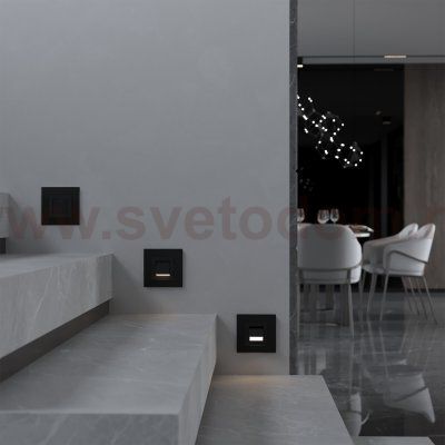 Встраиваемая LED подсветка Turn (черный матовый) W1154708 Werkel