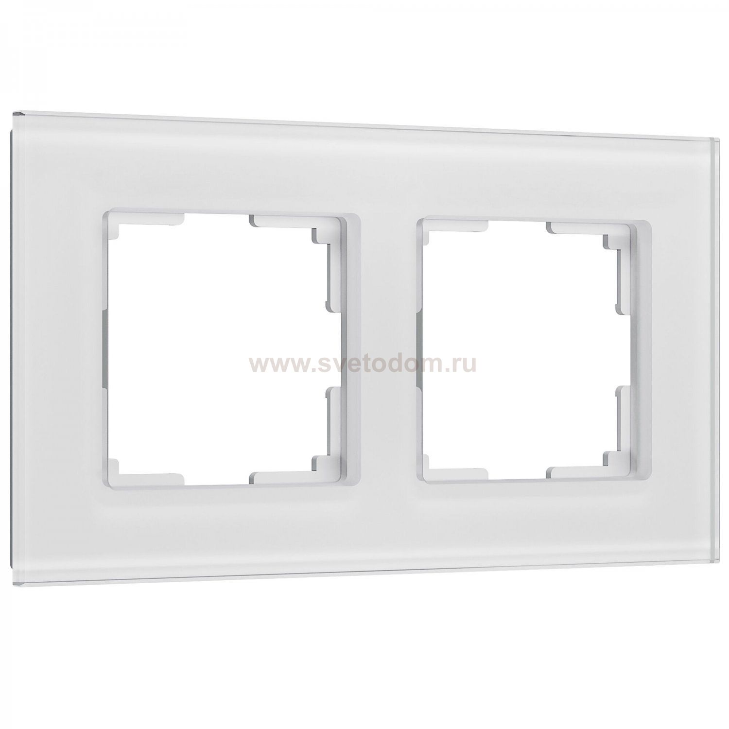 Рамка на 2 поста Senso (белый, стекло soft-touch) W0023101 Werkel