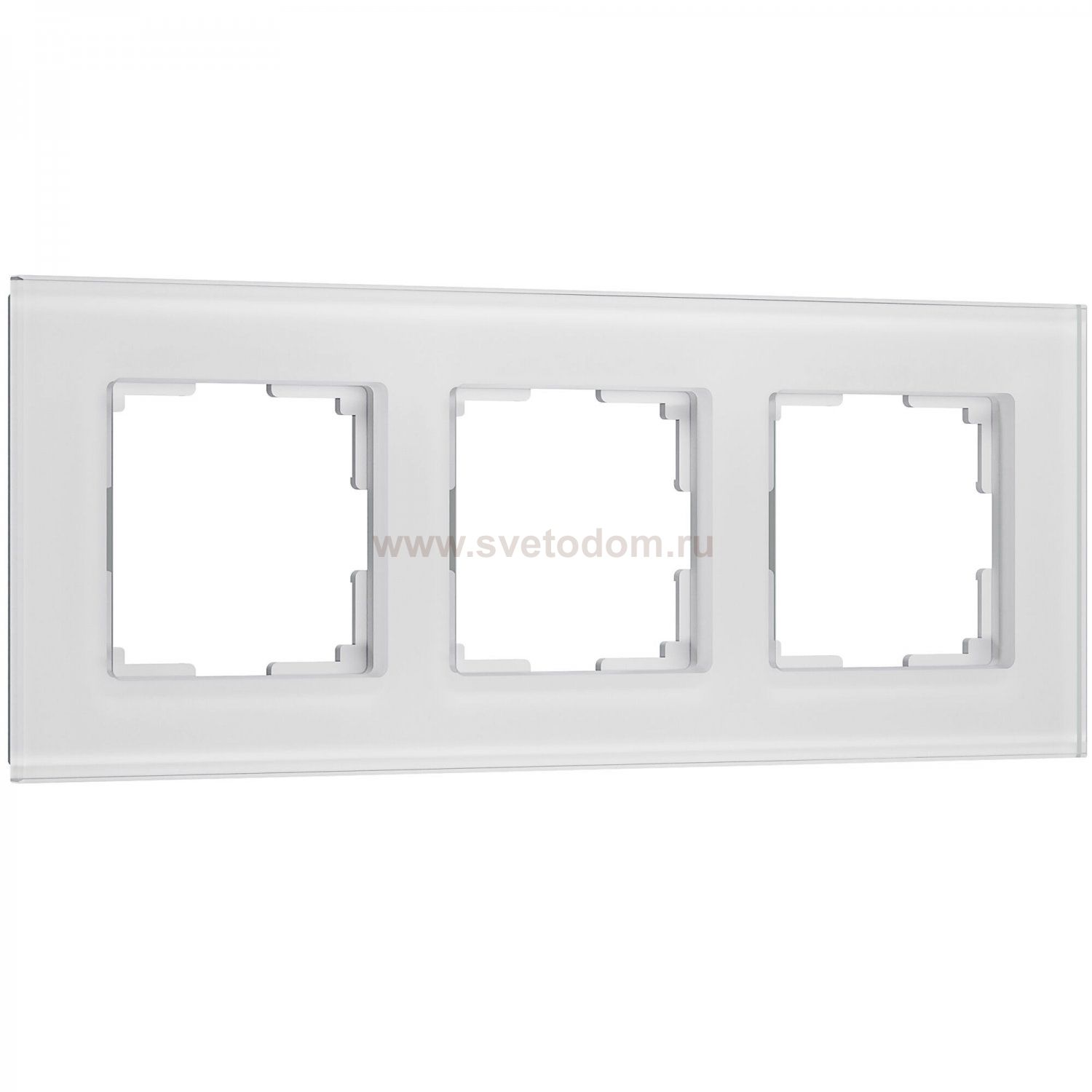 Рамка на 3 поста Senso (белый, стекло soft-touch) W0033101 Werkel