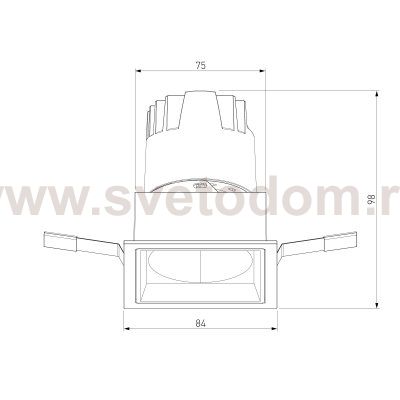 Потолочный светодиодный светильник Inline 10W 4000K белый/хром 25091/LED Elektrostandard
