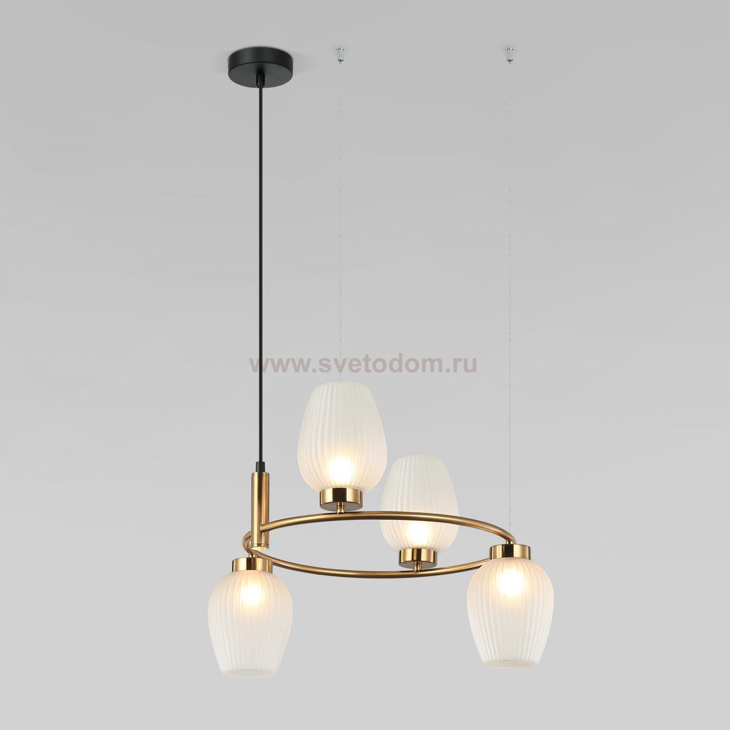 Подвесная люстра Eurosvet 30183/4 латунь Alva