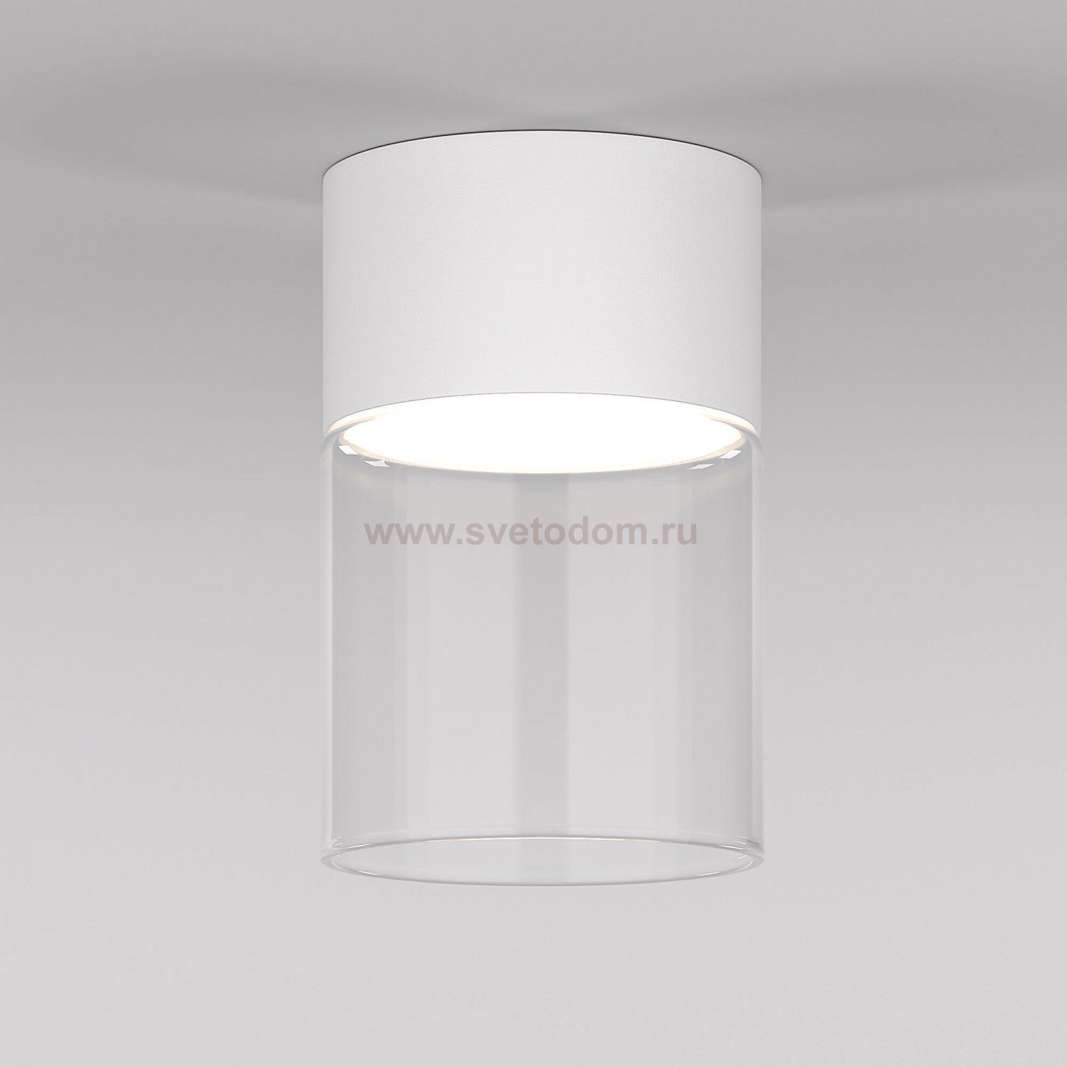 Светильник потолочный светодиодный 10W 4000К белый/прозрачный 25047/LED Elektrostandard