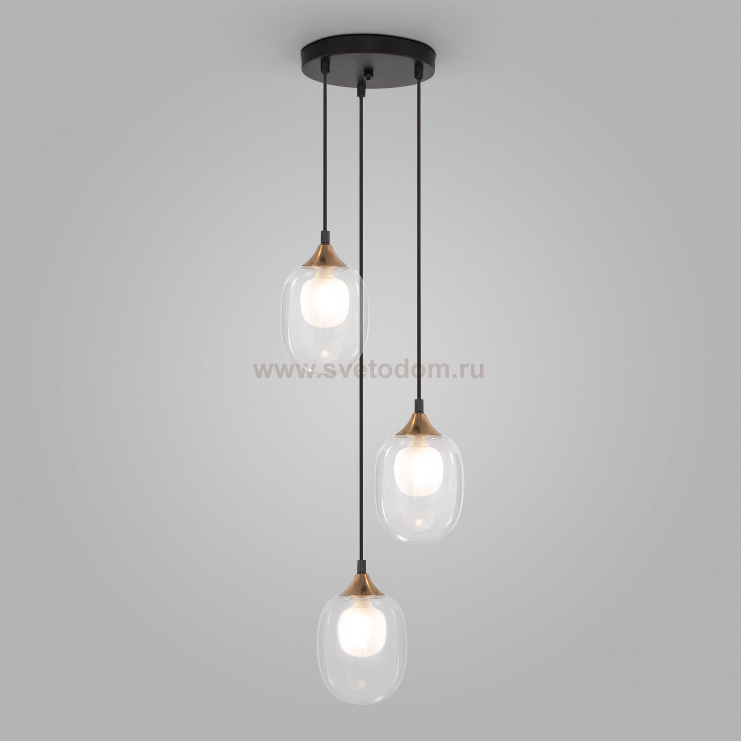 Подвесная люстра Eurosvet 70216/3 латунь Spritz