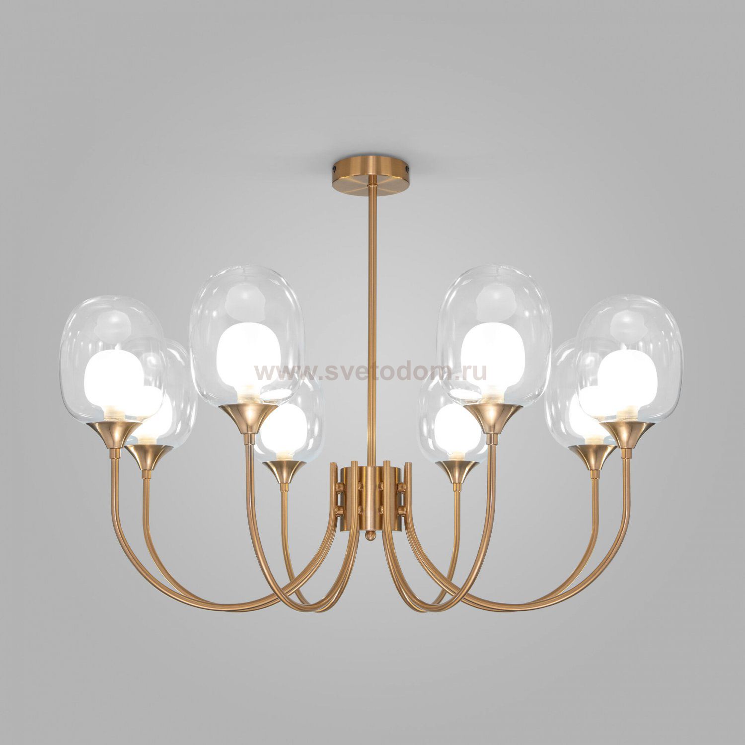 Подвесная люстра Eurosvet 70217/8 латунь Spritz