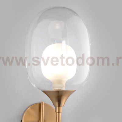 Настенный светильник бра Eurosvet 70218/1 латунь Spritz
