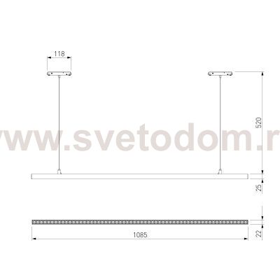 Slim Magnetic Трековый светильник 48W 4000K Vilo (чёрный) 85108/01 Elektrostandard