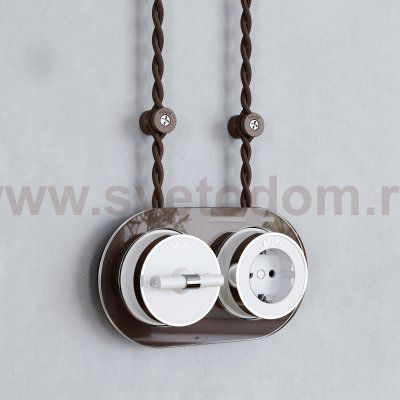 Изоляторы 100 шт (мокко матовый) Vintage Werkel W6433414