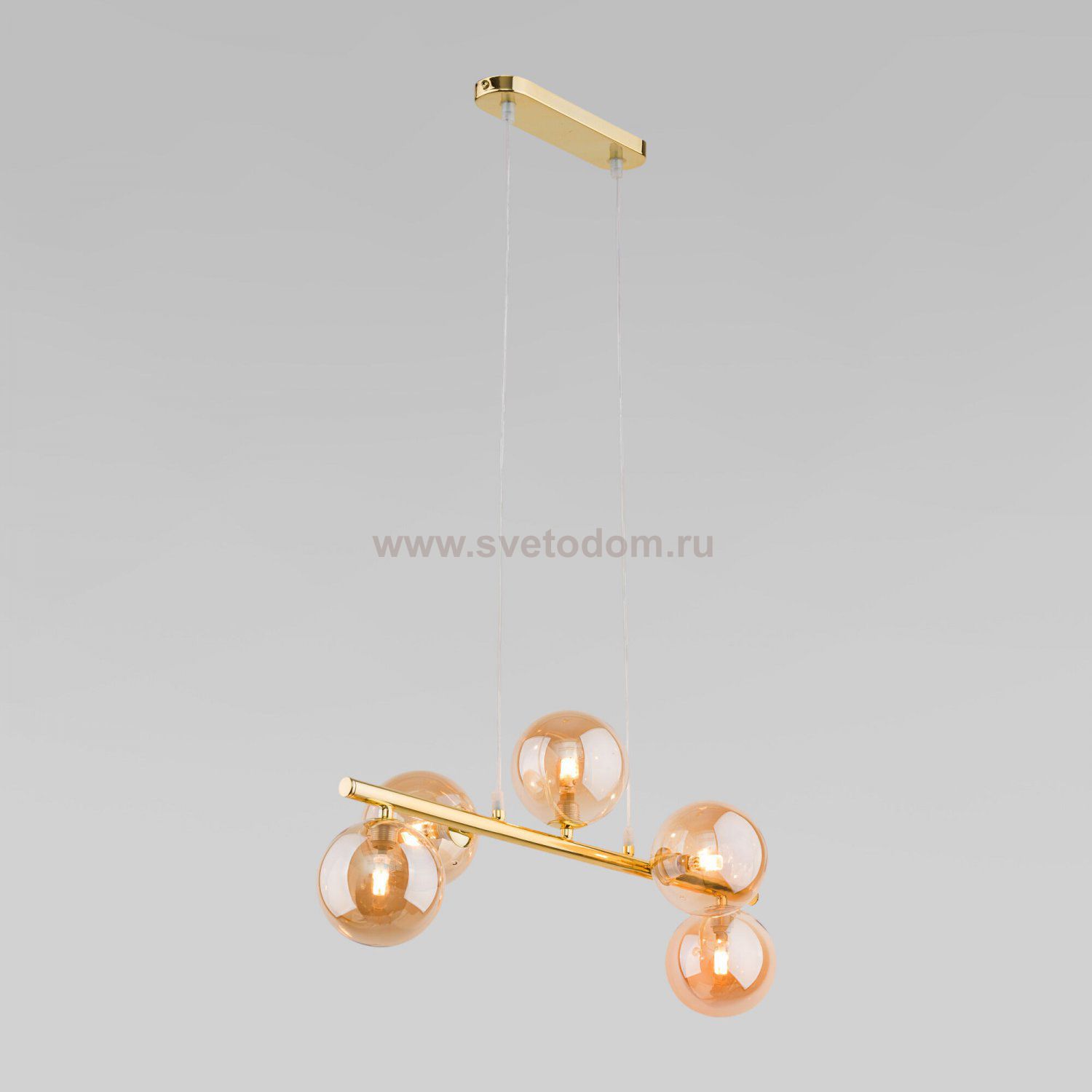 Подвесной светильник со стеклянными плафонами 4549 Estera Gold TK Lighting