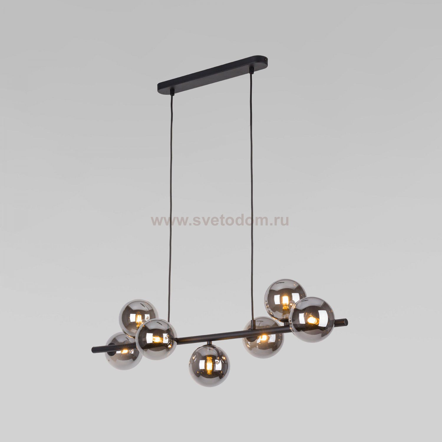 Подвесной светильник со стеклянными плафонами 5666 Estera Black TK Lighting
