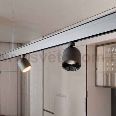 Slim Magnetic Трековый светильник 12W 4000K Umi (чёрный) 85109/01 Elektrostandard