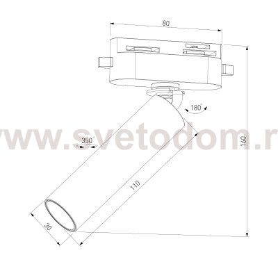 Basic System Трековый светильник 6W 4000K Pika (белый) 85110/01 Elektrostandard