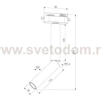 Basic System Трековый светильник 6W 4000K Pika (белый) 85112/01 Elektrostandard