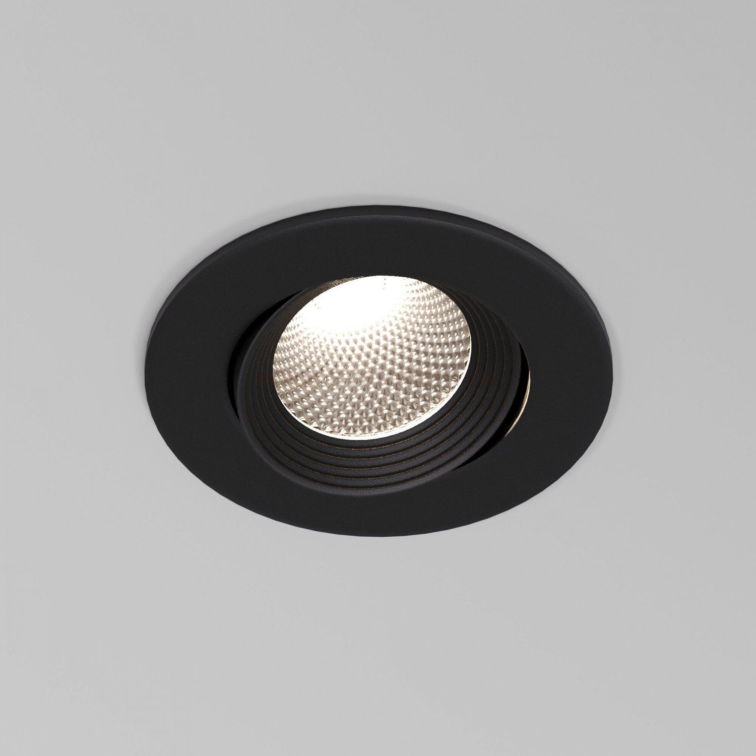 Светильник встраиваемый светодиодный Even черный 25094/LED Elektrostandard