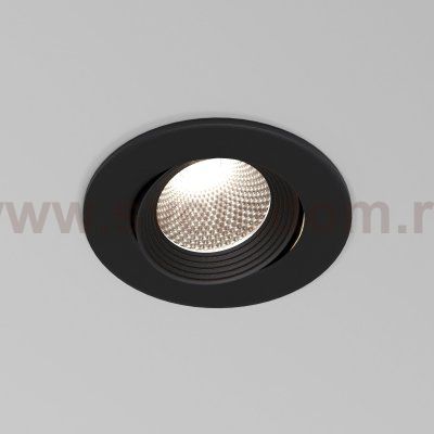 Светильник встраиваемый светодиодный Even черный 25094/LED Elektrostandard