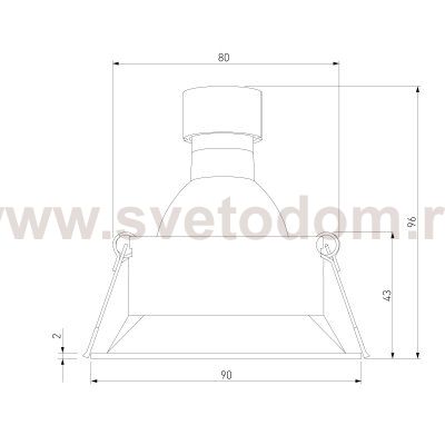 Светильник встраиваемый Punto черный 25017/01 Elektrostandard