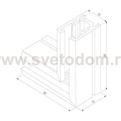 Mini Magnetic Коннектор угловой для накладного шинопровода (черный) 85179/00 Elektrostandard