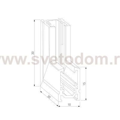 Mini Magnetic Коннектор угловой внутренний для накладного шинопровода (черный) 85180/00 Elektrostandard