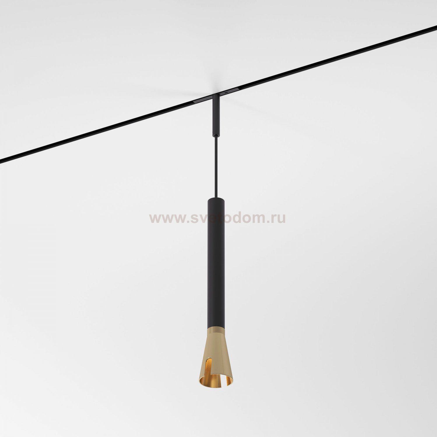 Mini Magnetic Трековый светильник 3W 3000K (черный/латунь) 85165/01 Elektrostandard