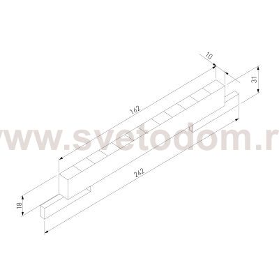 Mini Magnetic Трековый светильник 10W 3000K (черный) 85168/01 85168/01 Elektrostandard