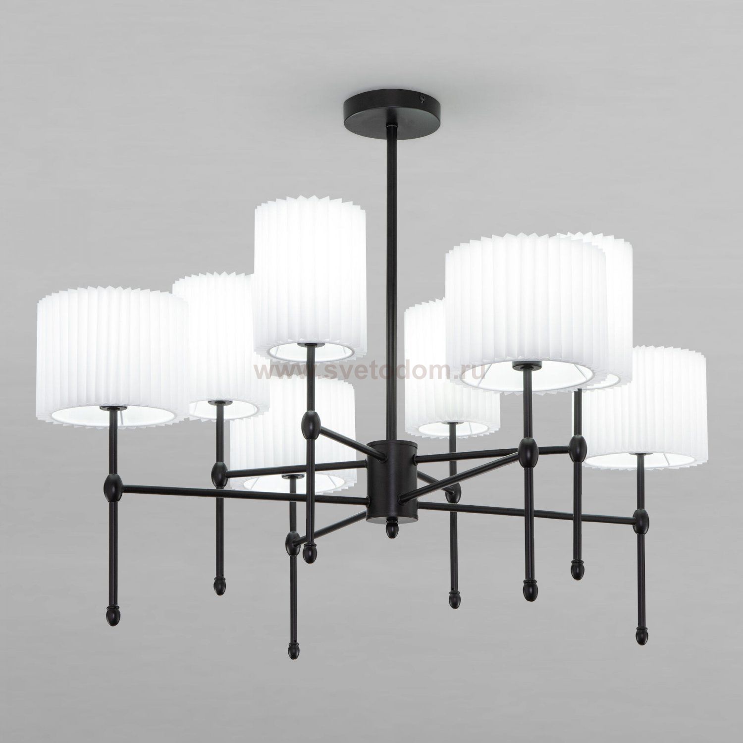 Потолочный светильник Eurosvet 60162/8 черный Notturno