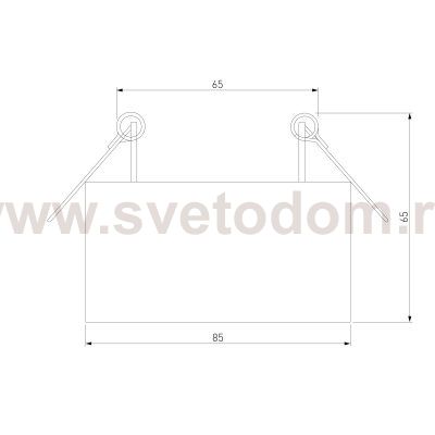 Светильник встраиваемый светодиодный Glam белый 25095/LED Elektrostandard