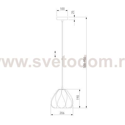 Подвесная люстра Eurosvet 30187/1 белый Sinki