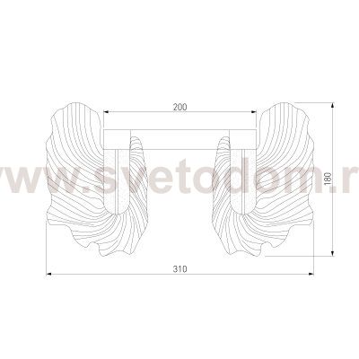 Настенный светильник бра Bogate's 90377/1 Farfalla