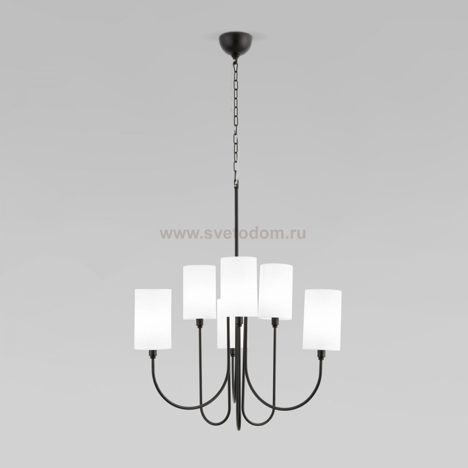 Подвесная люстра Eurosvet 60164/6 черный Abbey