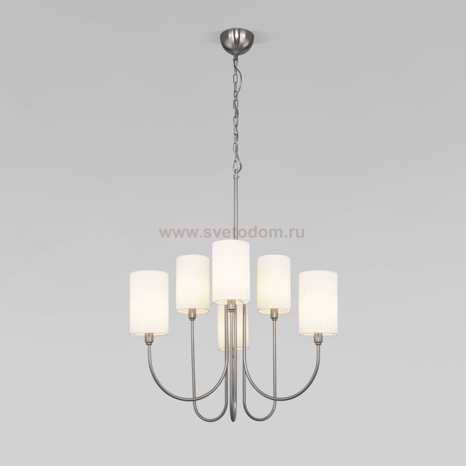 Люстра Eurosvet 60164/6 никель Abbey