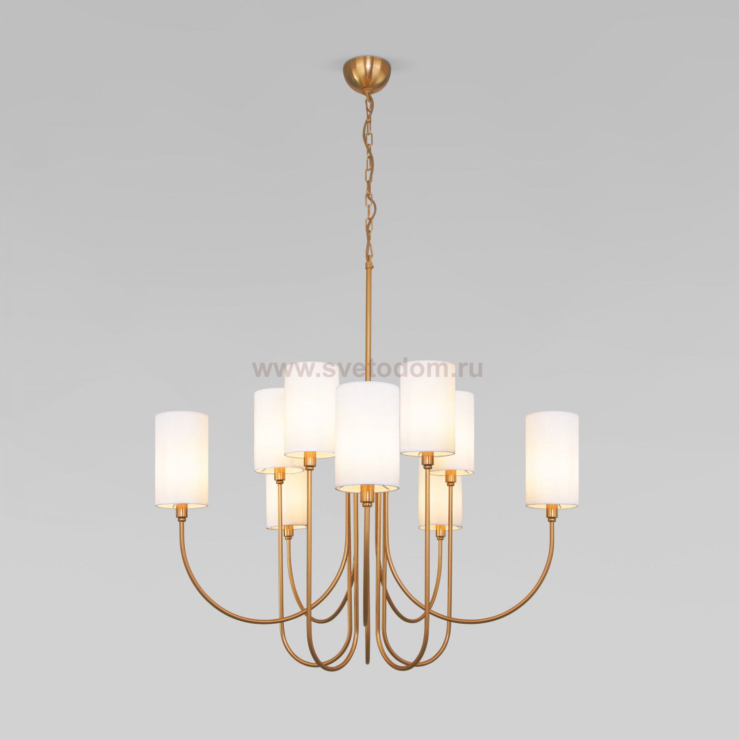 Люстра Eurosvet 60164/10 латунь Abbey