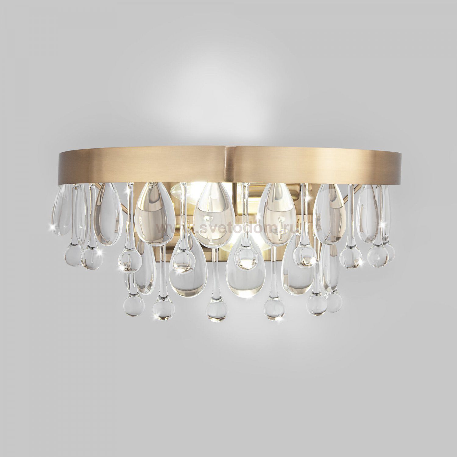 Настенный светильник бра Eurosvet 60165/2 латунь Sophie