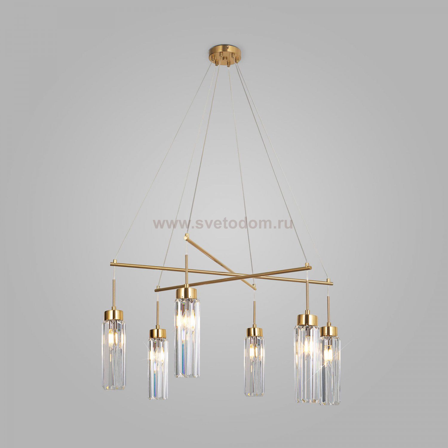 Люстра Eurosvet 60163/6 латунь Gilian