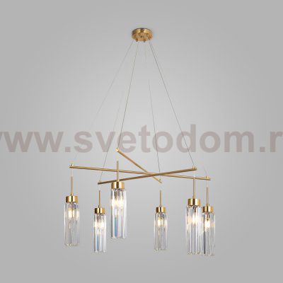 Люстра Eurosvet 60163/6 латунь Gilian