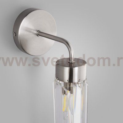Настенный светильник бра Eurosvet 60163/1 никель Gilian