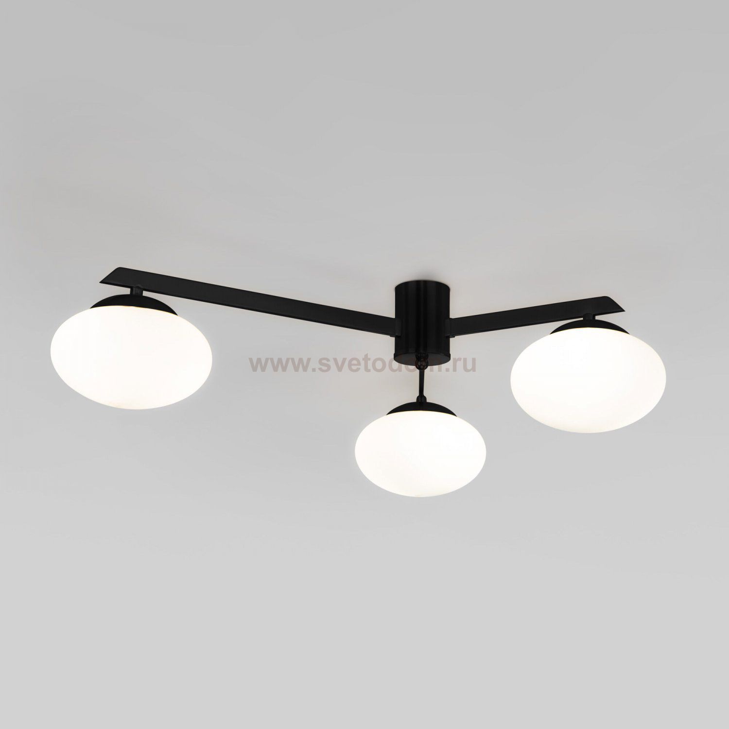 Люстра Eurosvet 70220/3 черный Opaline