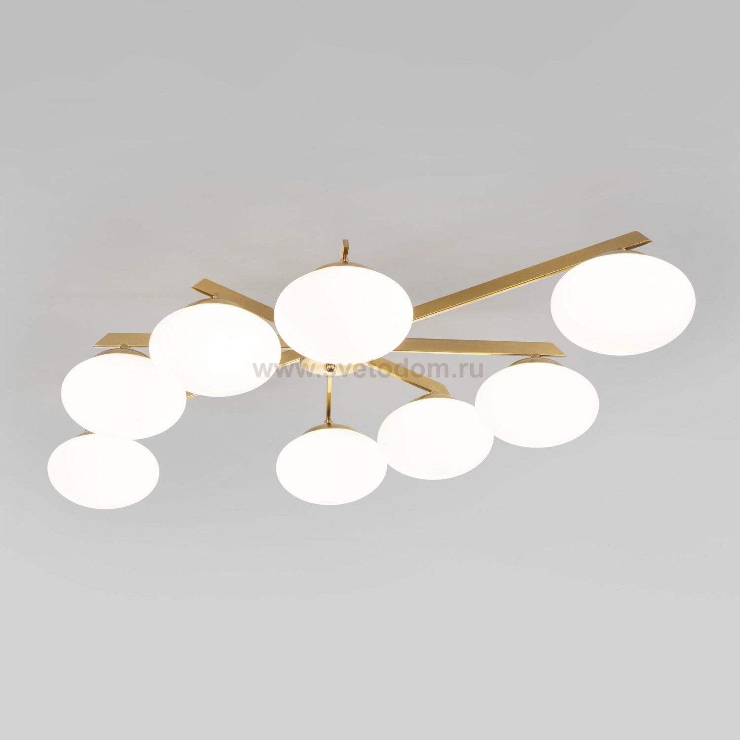 Люстра Eurosvet 70220/8 латунь Opaline