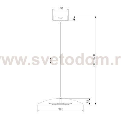 Подвесная люстра Eurosvet 90328/1 черный Kontur