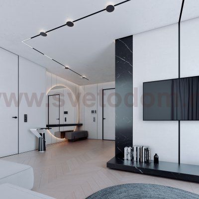 Slim Magnetic Трековый светильник 4W 4000K Cally (черный ) 85172/01 Elektrostandard