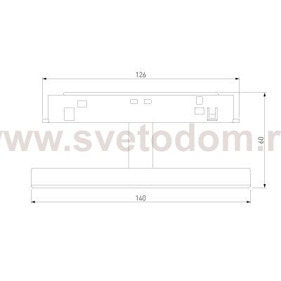 Slim Magnetic Трековый светильник 4W 4000K Cally (черный ) 85172/01 Elektrostandard