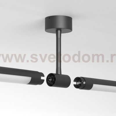 Module System Декоративная гибкая стойка с питанием (черный) 85191/00 Elektrostandard