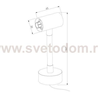 Module System Декоративная гибкая стойка с вводом питания (черный) 85192/00 Elektrostandard