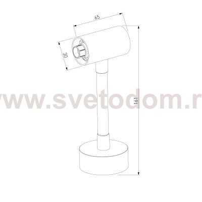 Module System Декоративная гибкая стойка без питания (черный) 85193/00 Elektrostandard