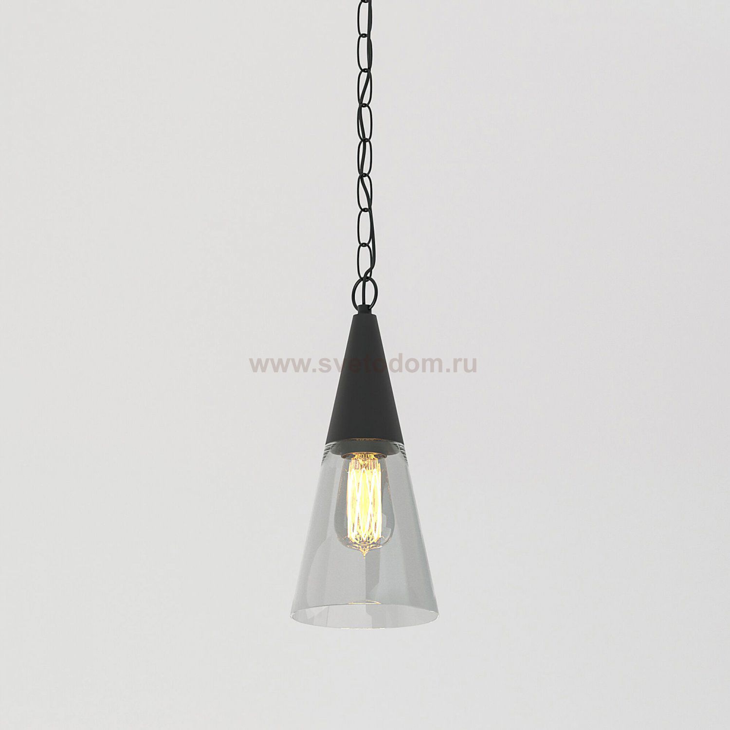 Светильник садово-парковый со стеклянным плафоном Vesto 35171/H черный Elektrostandard