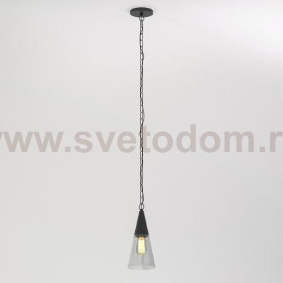 Светильник садово-парковый со стеклянным плафоном Vesto 35171/H черный Elektrostandard