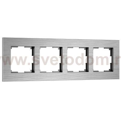 Рамка на 4 поста  AluMax (алюминий) Werkel W0043506