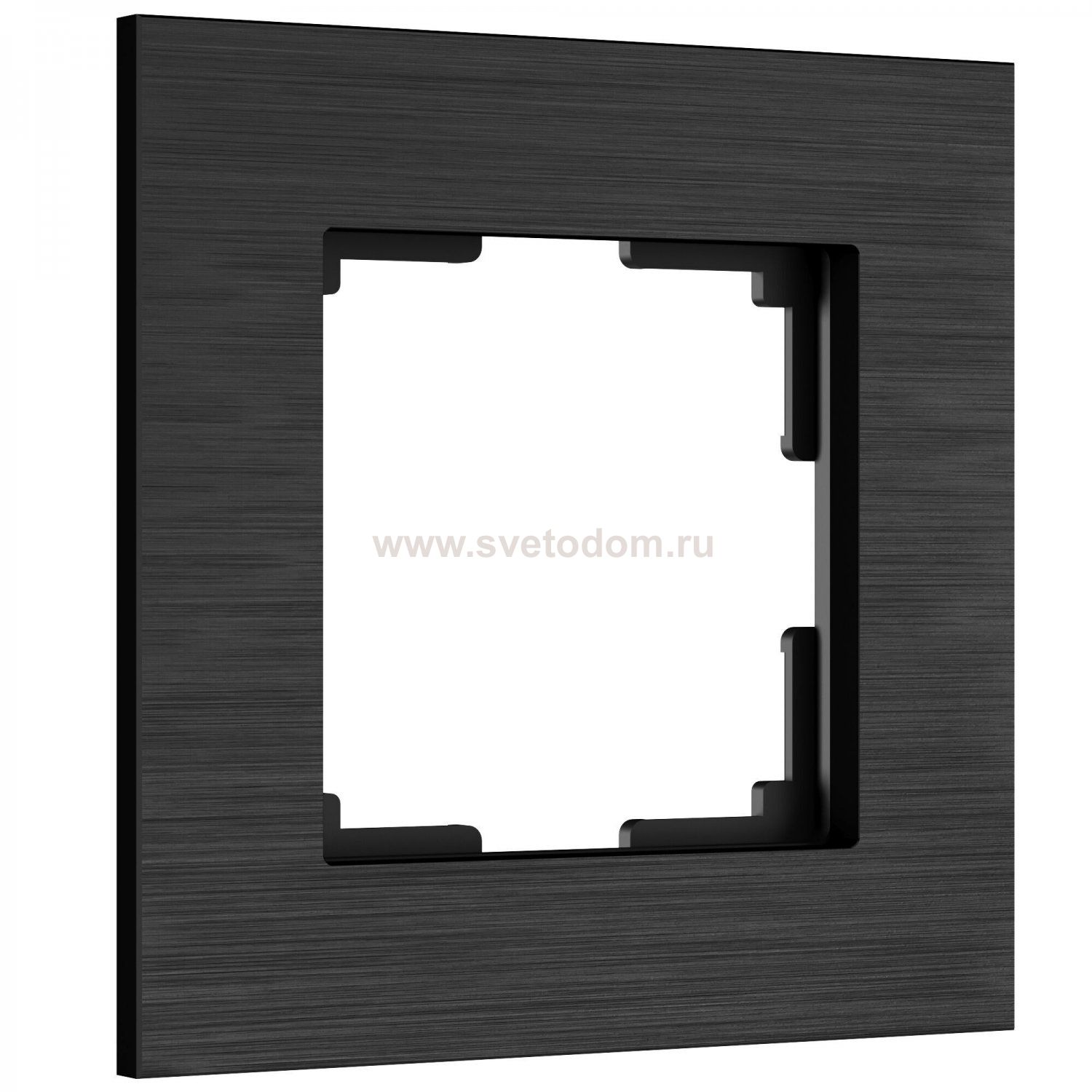 Рамка на 1 пост AluMax (черный алюминий) Werkel W0013508