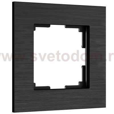 Рамка на 1 пост AluMax (черный алюминий) Werkel W0013508