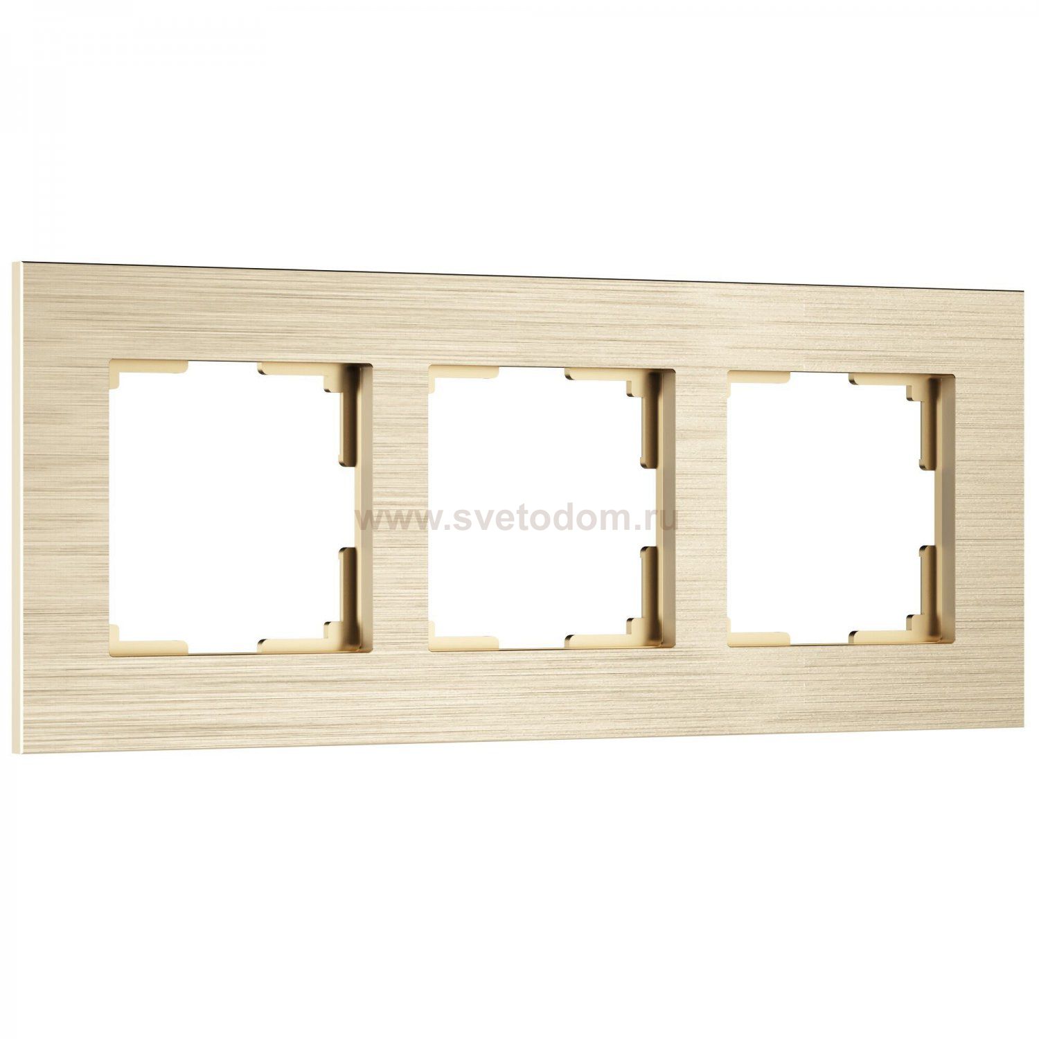 Рамка на 3 поста  AluMax (шампань) Werkel W0033511