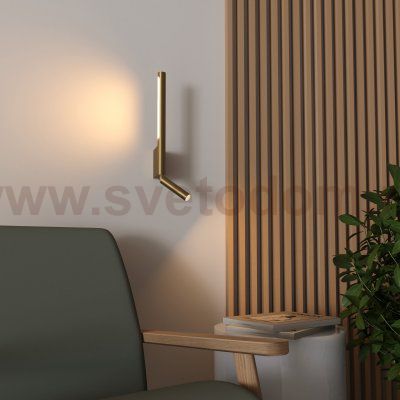 Настенный светодиодный светильник Sarca LED 40111/LED латунь Elektrostandard